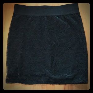 H&M black mini skirt